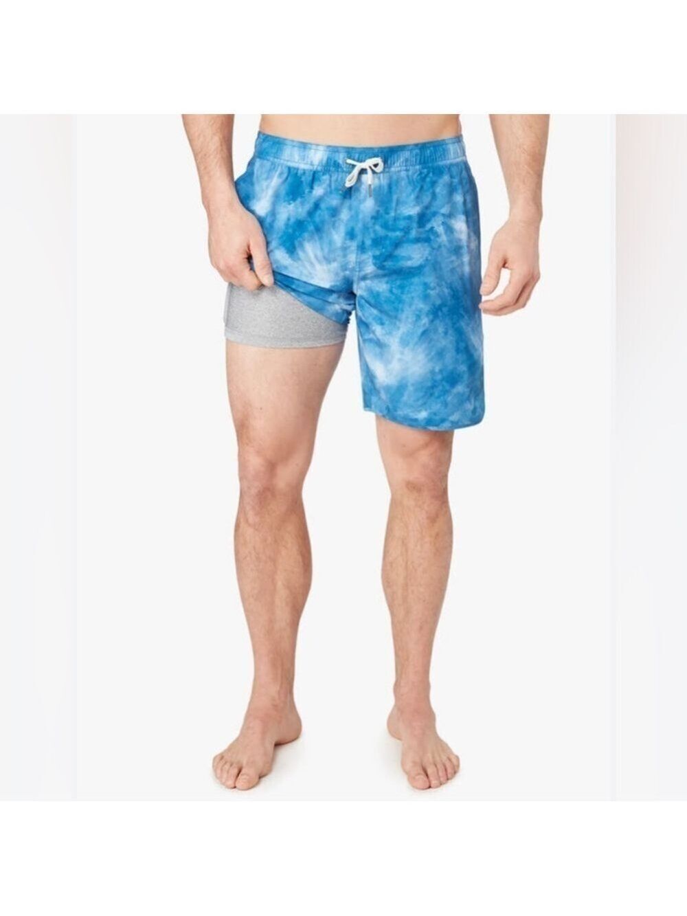 Fair Harbor Mastos-Anchor Trunk Clark Blue Swim Trunks Shorts With Liner 3X NWT